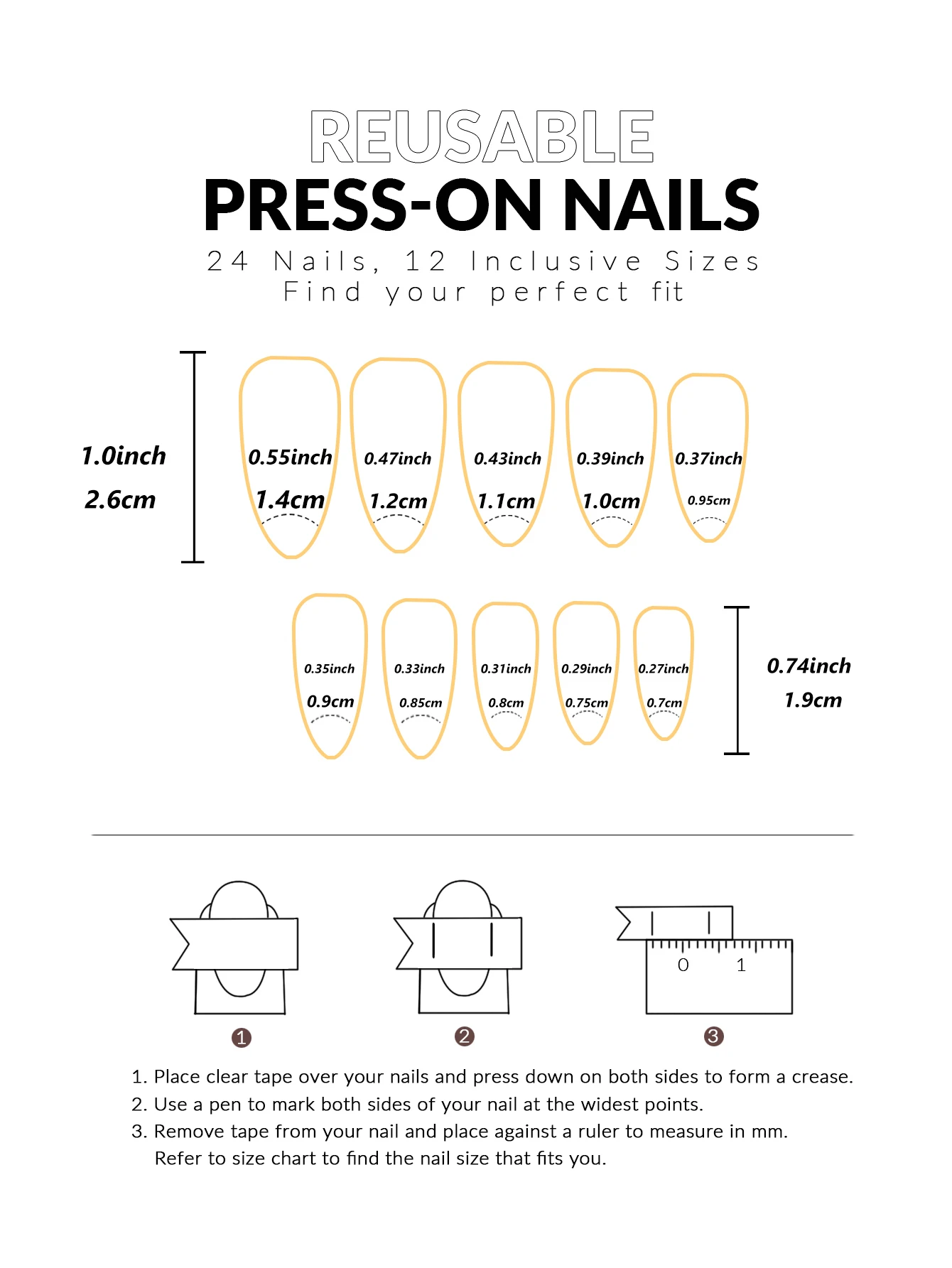 24pcs/set short square fake nails for women cute bride heart white french tips faux ongles y2k press on false nail supplies
