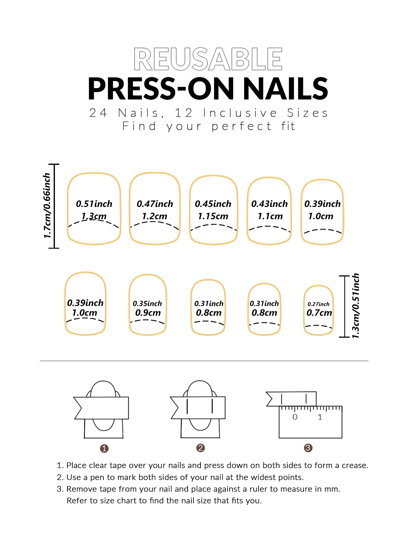 24pcs/set short square fake nails for women cute bride heart white french tips faux ongles y2k press on false nail supplies