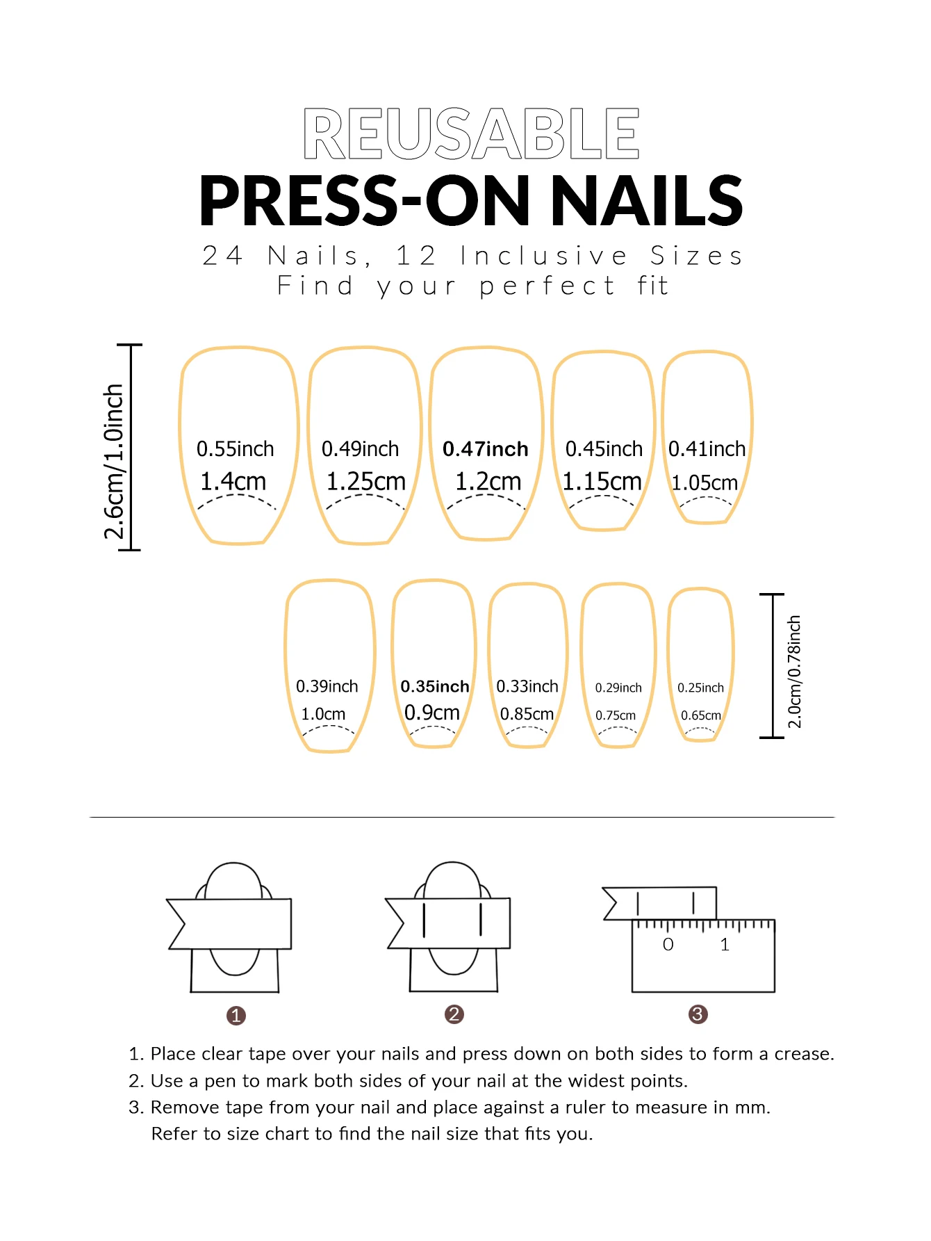 24pcs/set short square fake nails for women cute bride heart white french tips faux ongles y2k press on false nail supplies