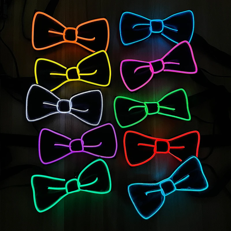 1PC Light Up LED Glasses Glow Sunglasses EL Wire Neon Glasses Glow in The Dark Party Supplies Neon Party Favors for Adults