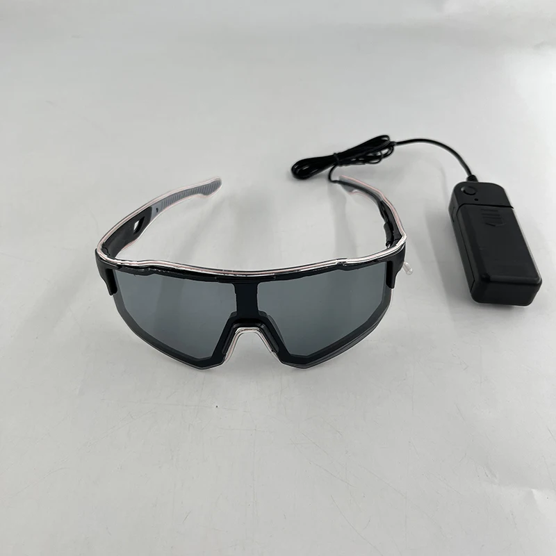 1PC Light Up LED Glasses Glow Sunglasses EL Wire Neon Glasses Glow in The Dark Party Supplies Neon Party Favors for Adults