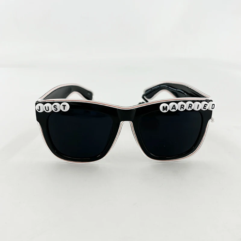1PC Light Up LED Glasses Glow Sunglasses EL Wire Neon Glasses Glow in The Dark Party Supplies Neon Party Favors for Adults