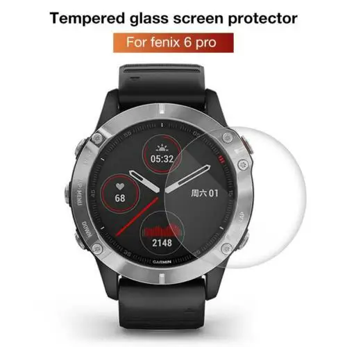Tempered Glass for Garmin Fenix 8 7 7S 7X 6 6S 6X Pro Sapphire HD Screen Protectors Film for Fenix 8 43/47/51mm 7S 7X Smartwatch