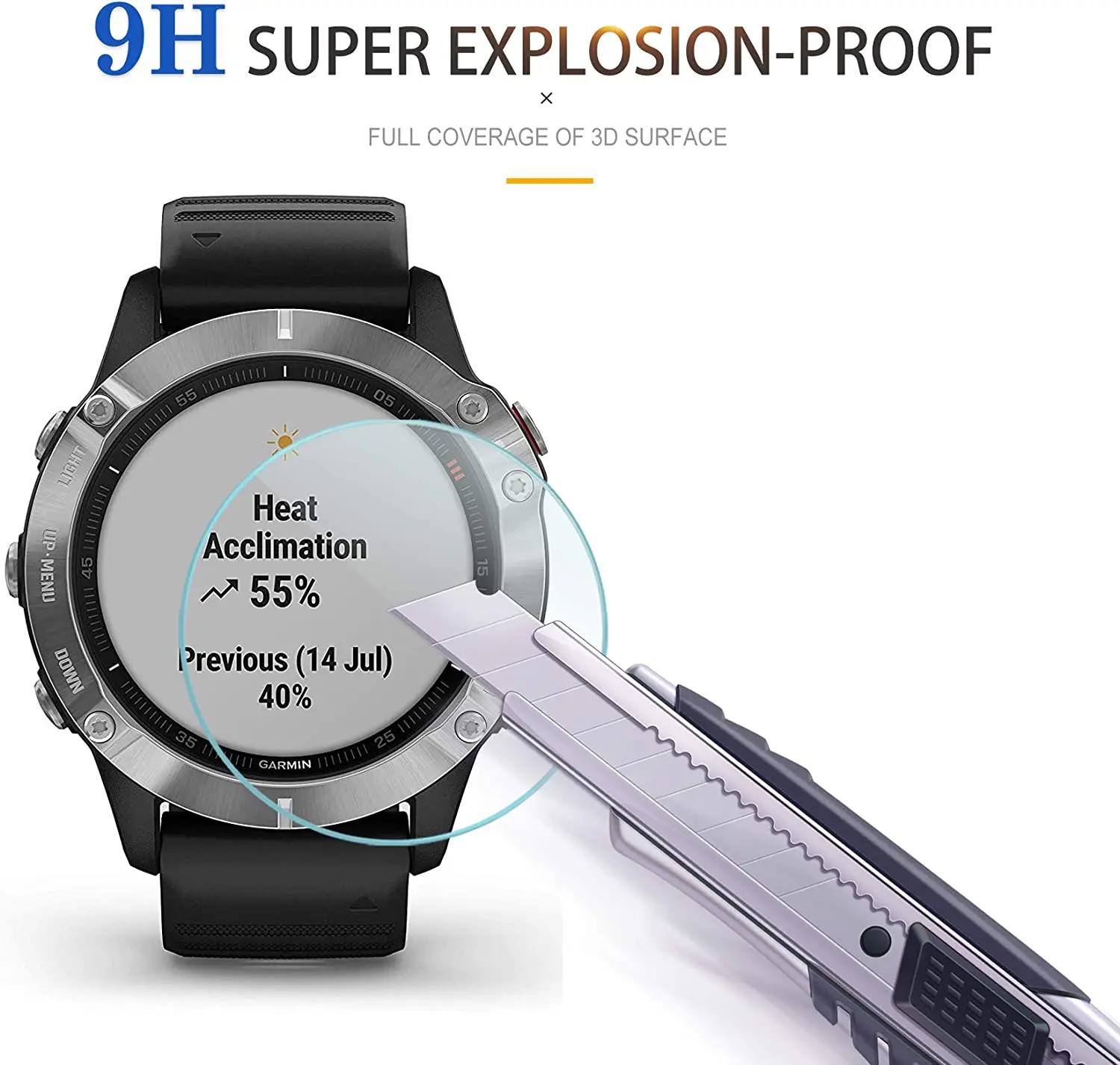 Tempered Glass for Garmin Fenix 8 7 7S 7X 6 6S 6X Pro Sapphire HD Screen Protectors Film for Fenix 8 43/47/51mm 7S 7X Smartwatch