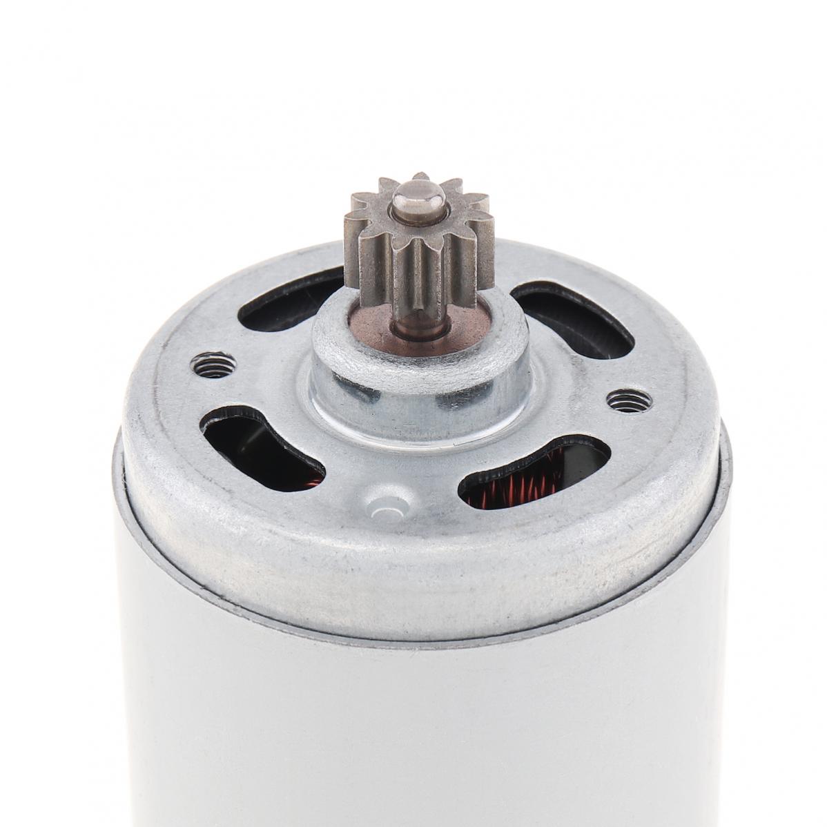 RS550 DC Motor 12V 14-4V 16-8V 18V 25V Micro Engine Electric Motors with 9/11/12/13/14/15 Teeth High Torque Gear Box for Drill