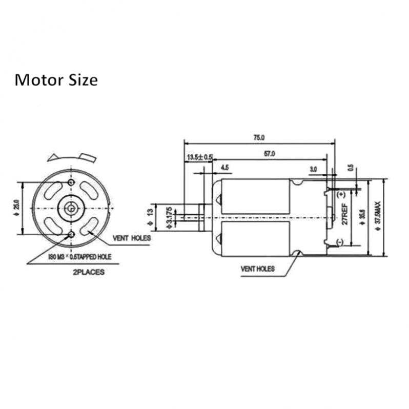 RS550 DC Motor 12V 14-4V 16-8V 18V 25V Micro Engine Electric Motors with 9/11/12/13/14/15 Teeth High Torque Gear Box for Drill