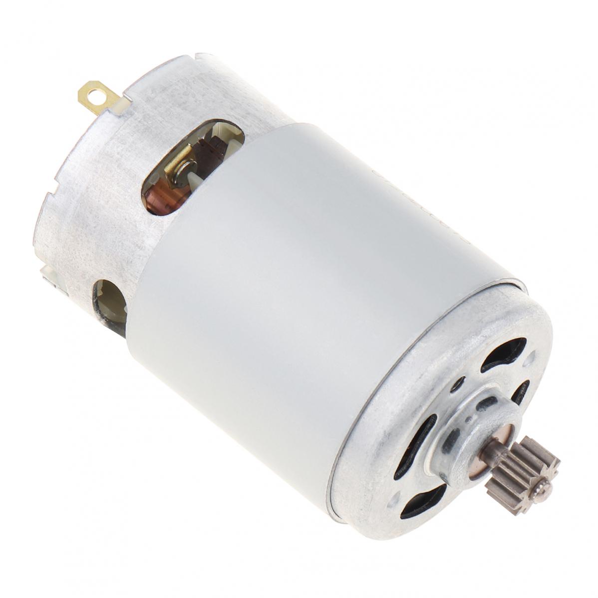 RS550 DC Motor 12V 14-4V 16-8V 18V 25V Micro Engine Electric Motors with 9/11/12/13/14/15 Teeth High Torque Gear Box for Drill
