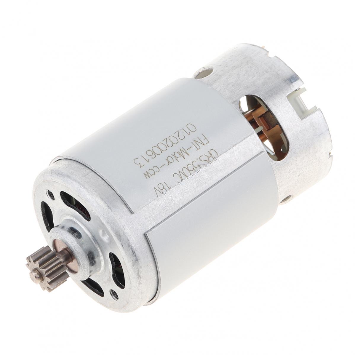 RS550 DC Motor 12V 14-4V 16-8V 18V 25V Micro Engine Electric Motors with 9/11/12/13/14/15 Teeth High Torque Gear Box for Drill