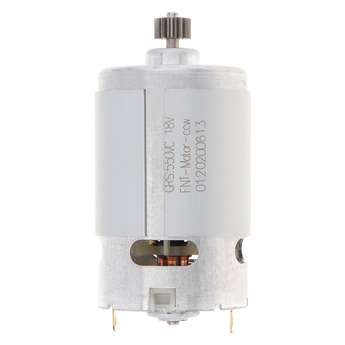 RS550 DC Motor 12V 14-4V 16-8V 18V 25V Micro Engine Electric Motors with 9/11/12/13/14/15 Teeth High Torque Gear Box for Drill