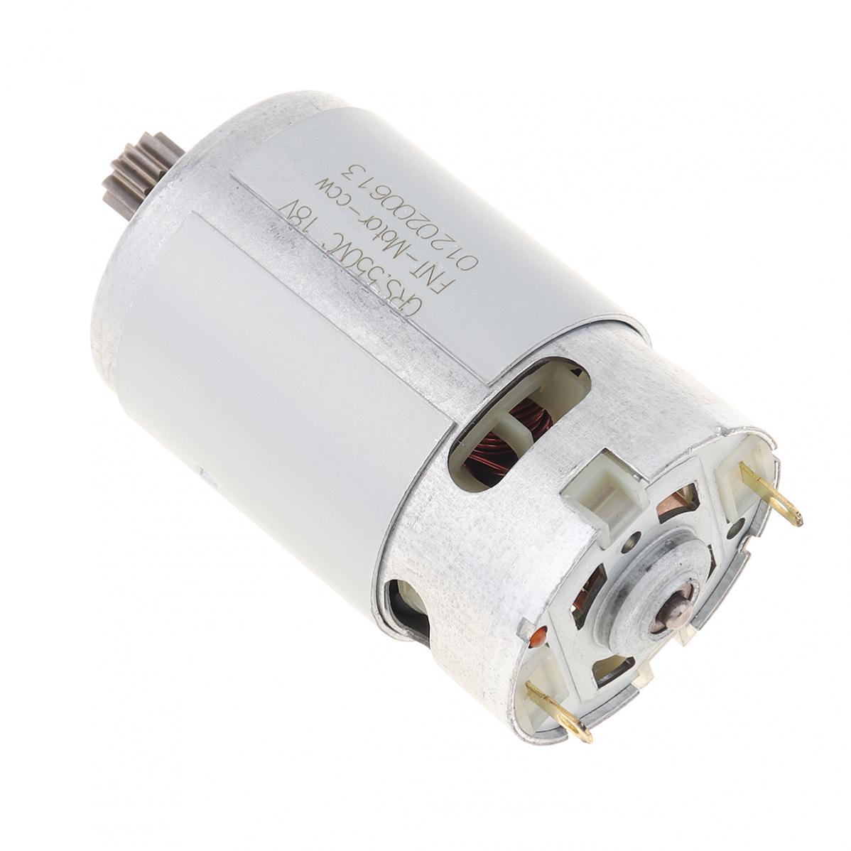 RS550 DC Motor 12V 14-4V 16-8V 18V 25V Micro Engine Electric Motors with 9/11/12/13/14/15 Teeth High Torque Gear Box for Drill