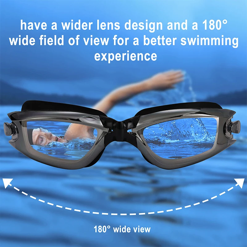 High Definition Swimming Goggles Adult Fashion Universal Silicone Waterproof Anti-fog Electroplating Swimming New Style