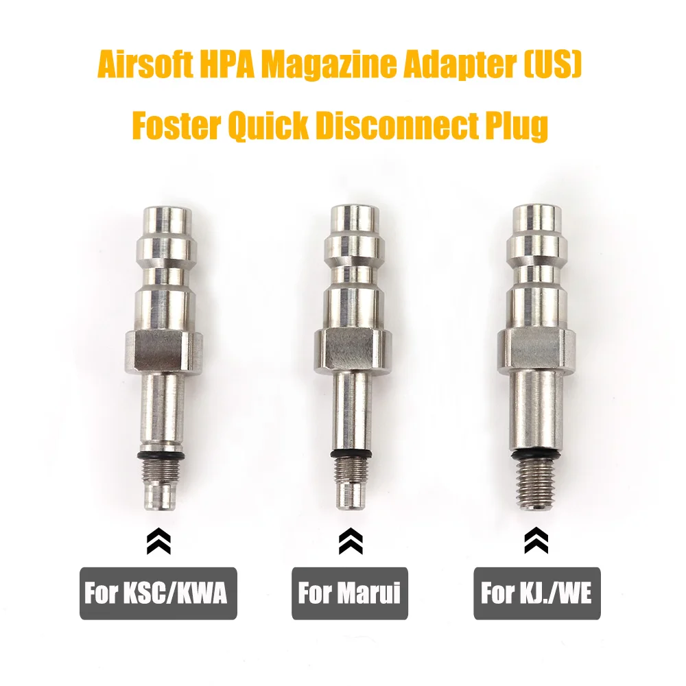 HPA Foster Quick Disconnect Coupler Plug (US Type) Fit WE KJW,Marui ,KSC KWA