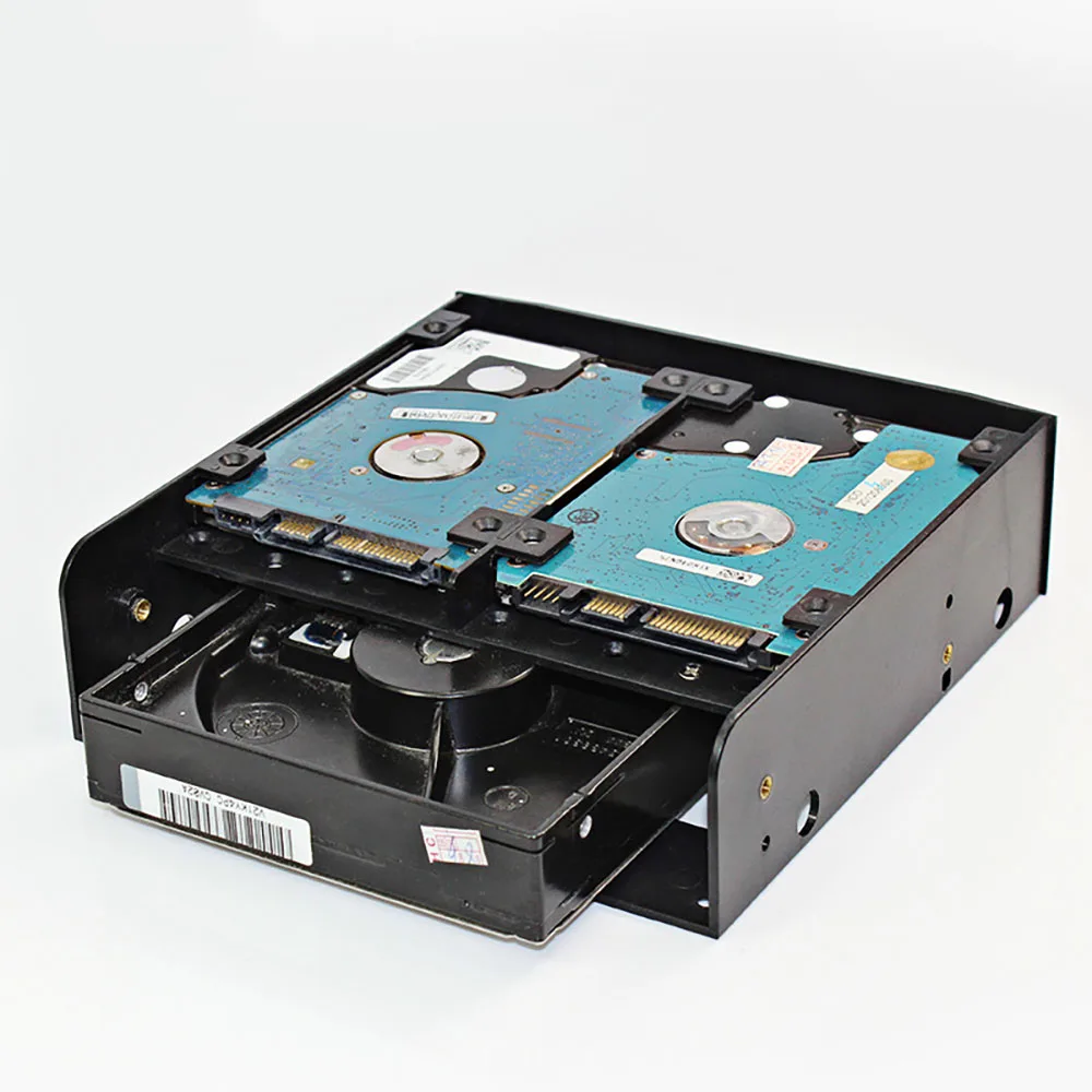 5.25' To 3.5' 2.5' Hdd/Ssd Floppy-Drive Bay Ray Bracket Mounting HDD Adapter SSD Hard Drive Supports up to 6*2.5' Hard Drives