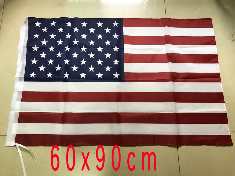 SKY Flag US Flag 60x90cm 90X150CM High Quality Double Penetration Polyester Stars and Stripes United States US USA American Flag