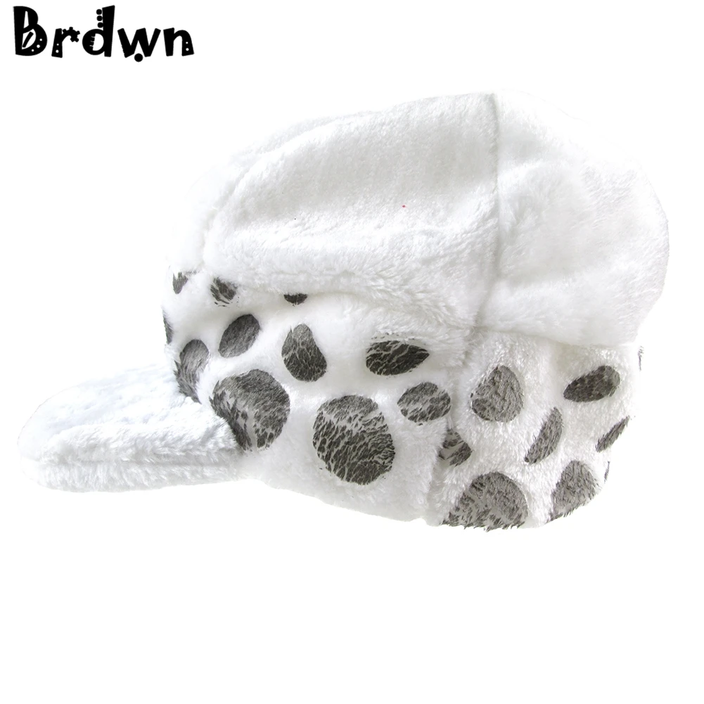 Brdwn Cosplay Trafalgar Law spotty Cap Soft Plush Hat Beanies