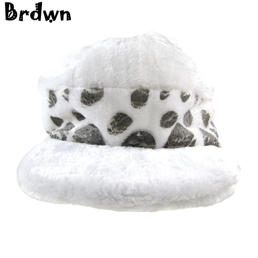Brdwn Cosplay Trafalgar Law spotty Cap Soft Plush Hat Beanies