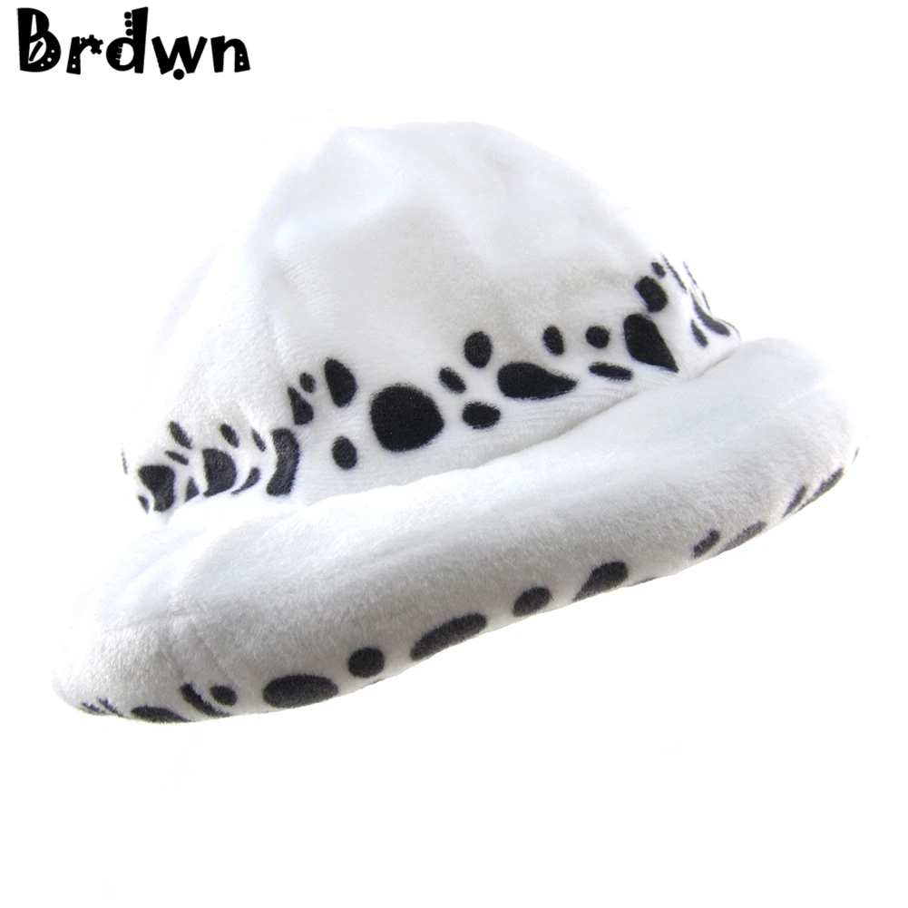 Brdwn Cosplay Trafalgar Law spotty Cap Soft Plush Hat Beanies