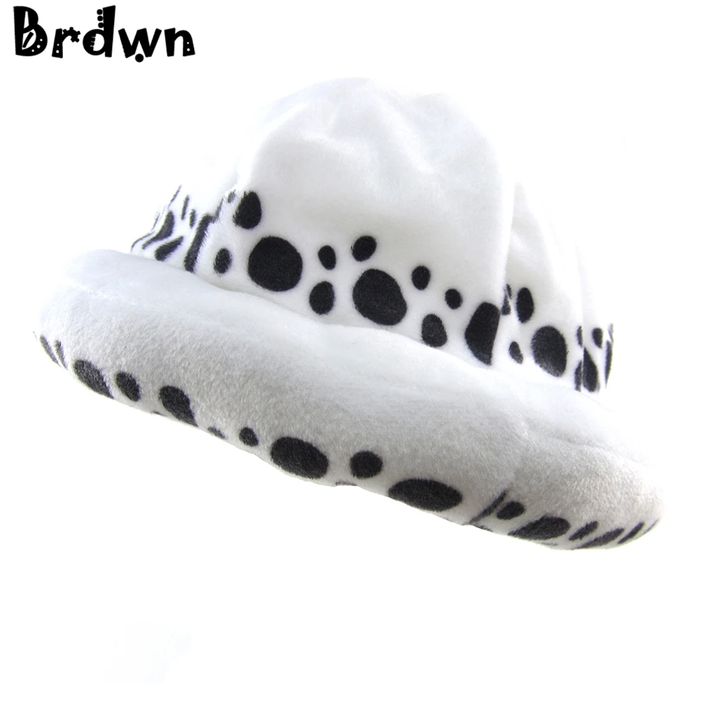 Brdwn Cosplay Trafalgar Law spotty Cap Soft Plush Hat Beanies