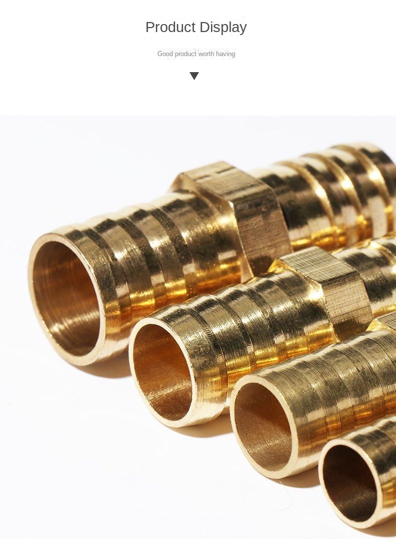 Tee T Type 3 Three Way Brass Pipe Fitting Connector Adapter 4mm 5mm 6mm 8mm 10mm 12mm 16mm 19mm Hose Barb