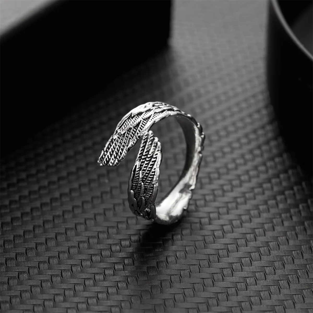 Retro Boho Butterfly Ring For Women Fashion Silver Color Owl Angel Wing Cat Animal Irregular Opening Rings Vintage Jewelry Gift