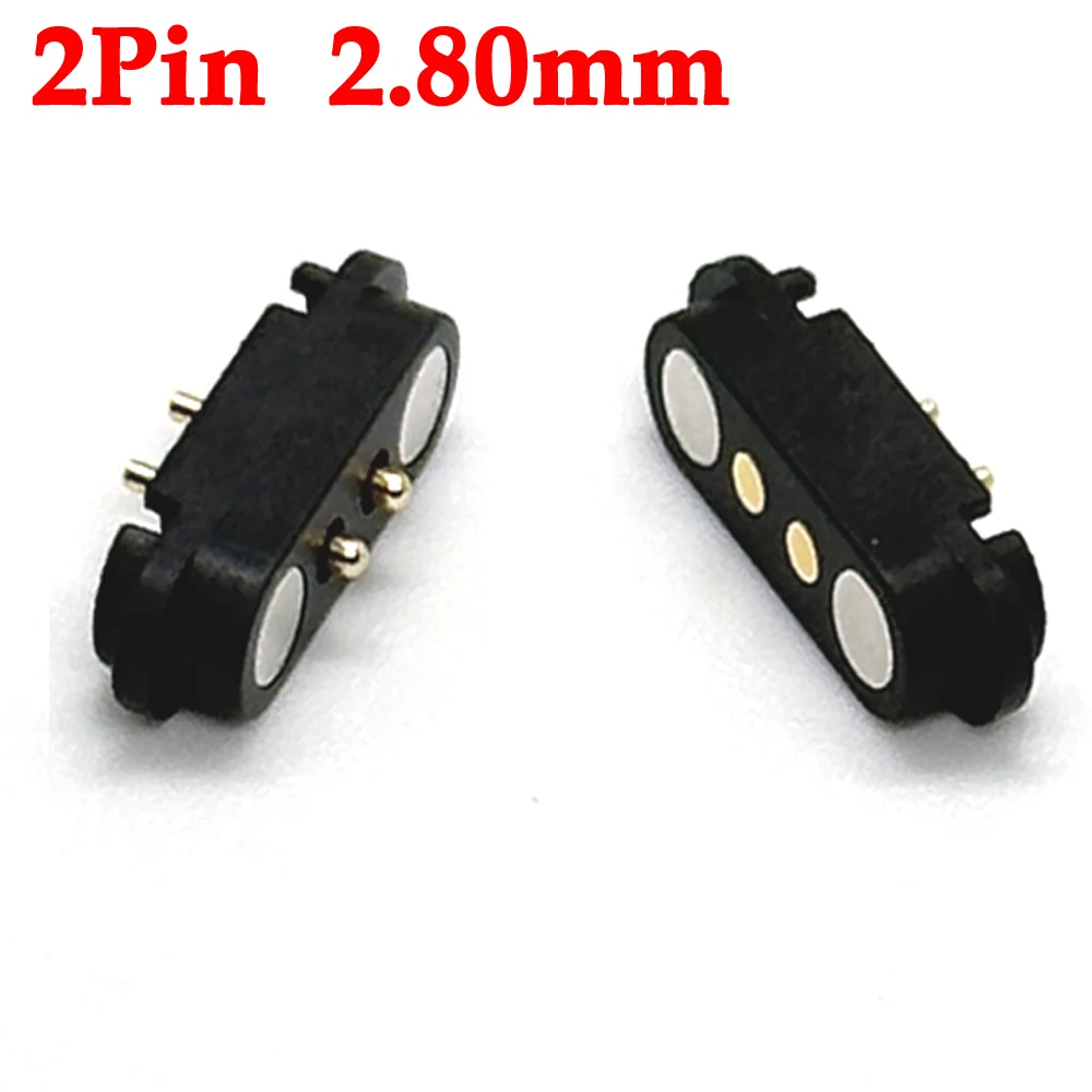 1-10sets 2A DC Magnetic Pogo Pin Connector 2Pin 3Pin 4Pin 5Pin Pogopin Male Female Spring Loaded DC Power Socket 2P 3P 4P 5P