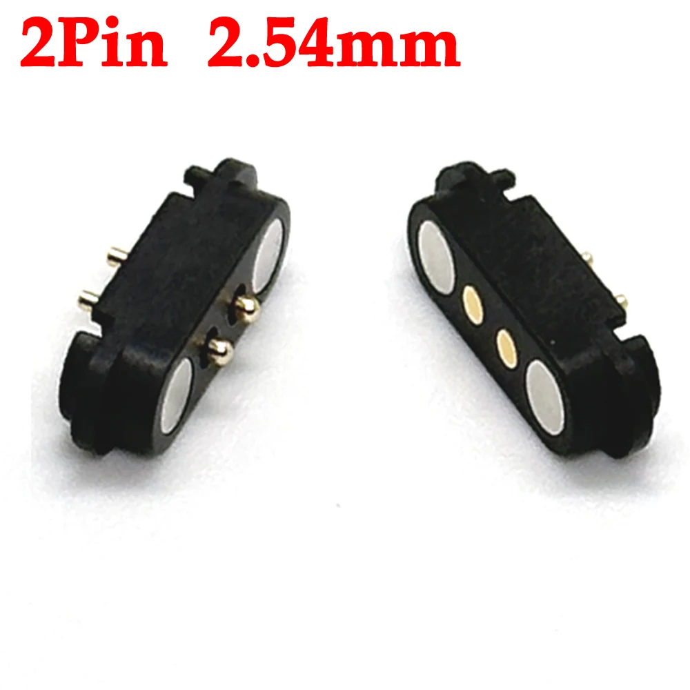 1-10sets 2A DC Magnetic Pogo Pin Connector 2Pin 3Pin 4Pin 5Pin Pogopin Male Female Spring Loaded DC Power Socket 2P 3P 4P 5P