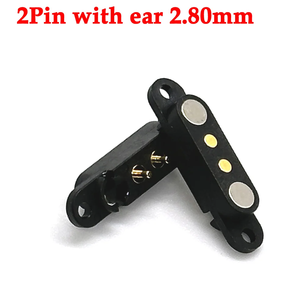 1-10sets 2A DC Magnetic Pogo Pin Connector 2Pin 3Pin 4Pin 5Pin Pogopin Male Female Spring Loaded DC Power Socket 2P 3P 4P 5P