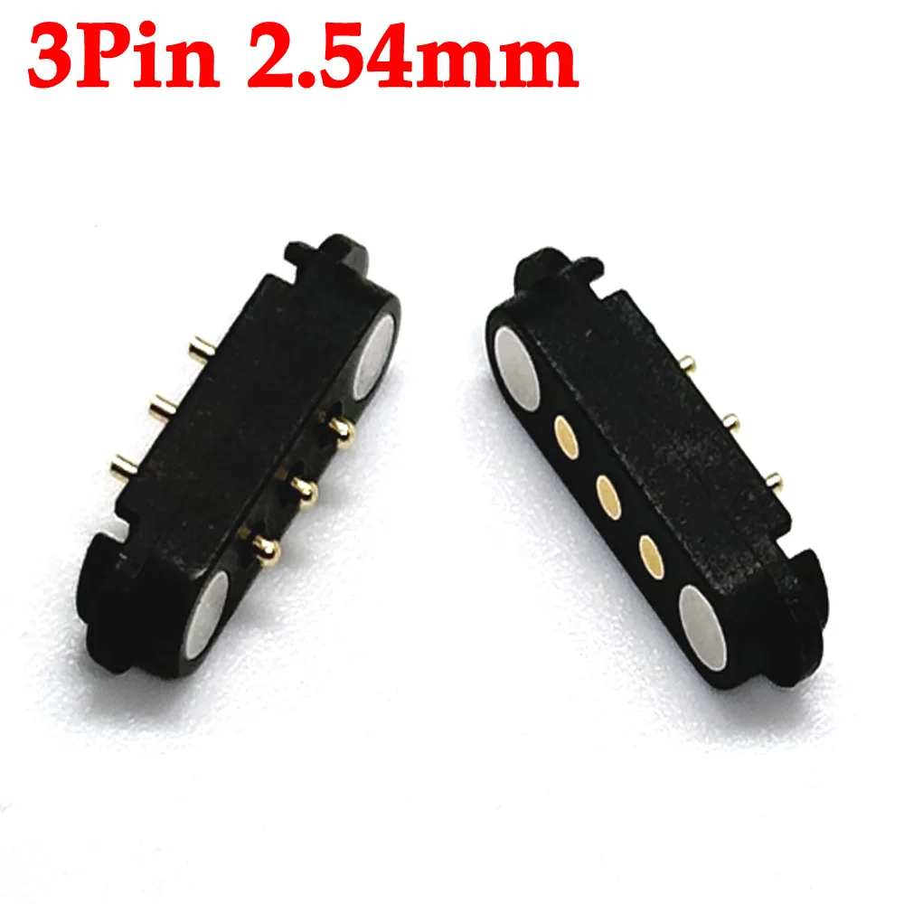 1-10sets 2A DC Magnetic Pogo Pin Connector 2Pin 3Pin 4Pin 5Pin Pogopin Male Female Spring Loaded DC Power Socket 2P 3P 4P 5P