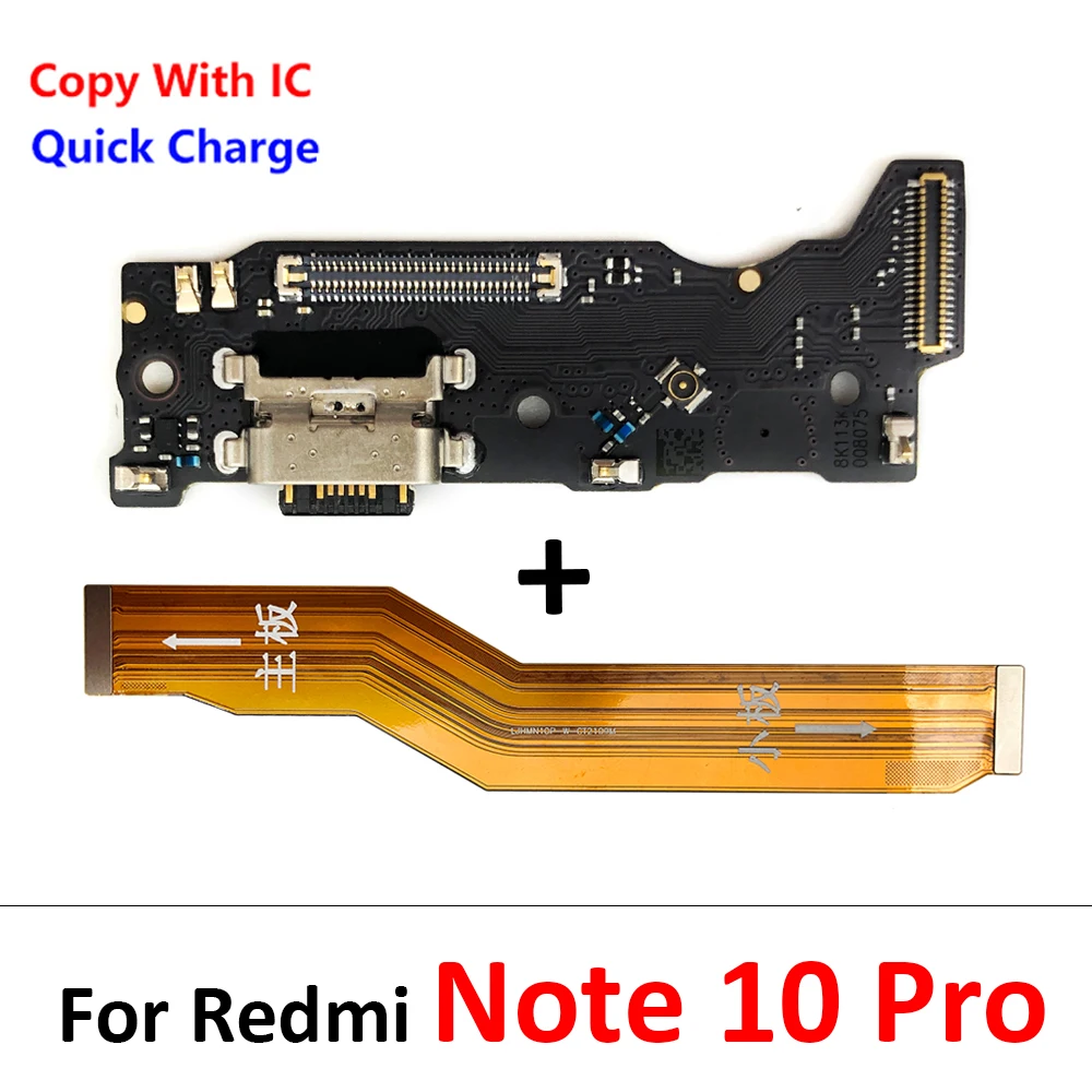 For Xiaomi Redmi Note 7 8 8T 9 9S 10 10S 11 12 Pro Plus 4G 5G Dock Connector USB Charger Charging Port Mainboard Main Flex Cable