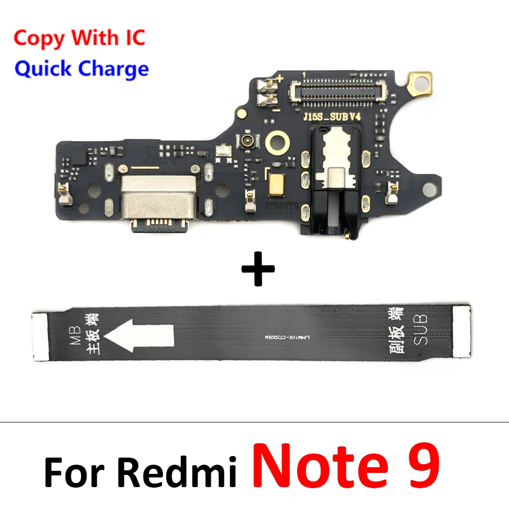 For Xiaomi Redmi Note 7 8 8T 9 9S 10 10S 11 12 Pro Plus 4G 5G Dock Connector USB Charger Charging Port Mainboard Main Flex Cable