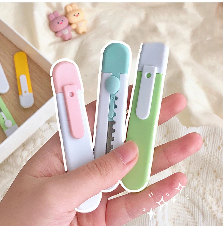 Lytwtw's Art Cutter Cartoon Utility Knife Student Art DIY Tools Creative Stationery School Supplies