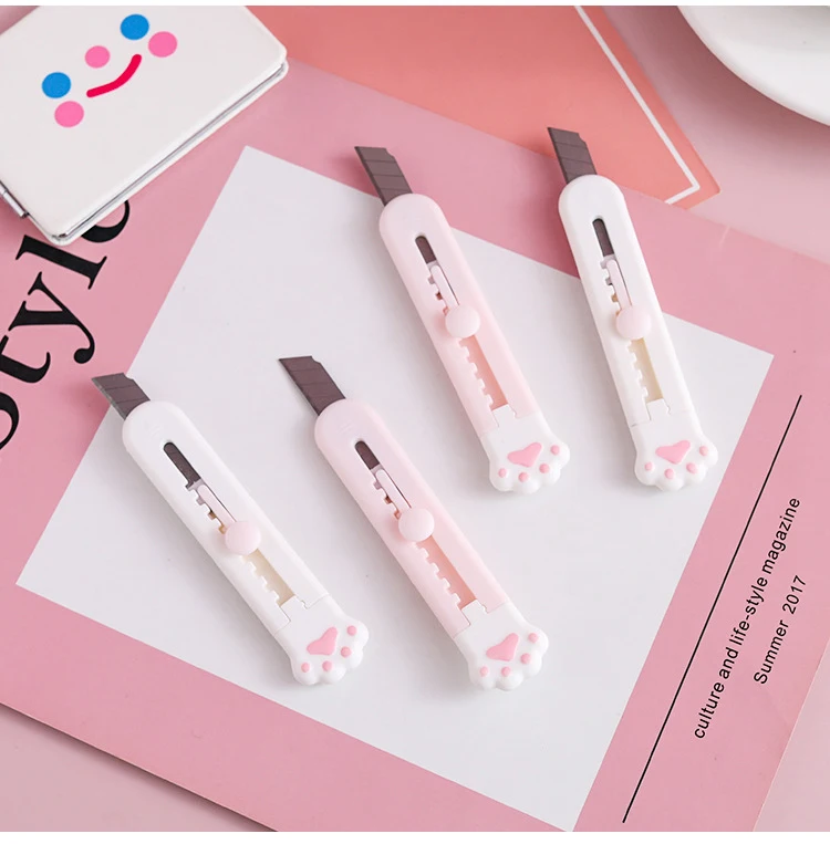 Lytwtw's Art Cutter Cartoon Utility Knife Student Art DIY Tools Creative Stationery School Supplies