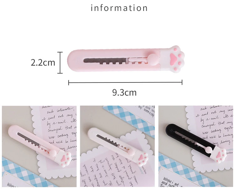 Lytwtw's Art Cutter Cartoon Utility Knife Student Art DIY Tools Creative Stationery School Supplies