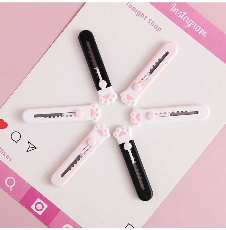Lytwtw's Art Cutter Cartoon Utility Knife Student Art DIY Tools Creative Stationery School Supplies