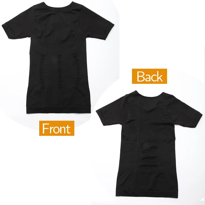1/2 PCS Men Body Shaper T-Shirt Slimming Shapewear Corrective Posture Belly Control Compression Man Modeling Underwear Corset