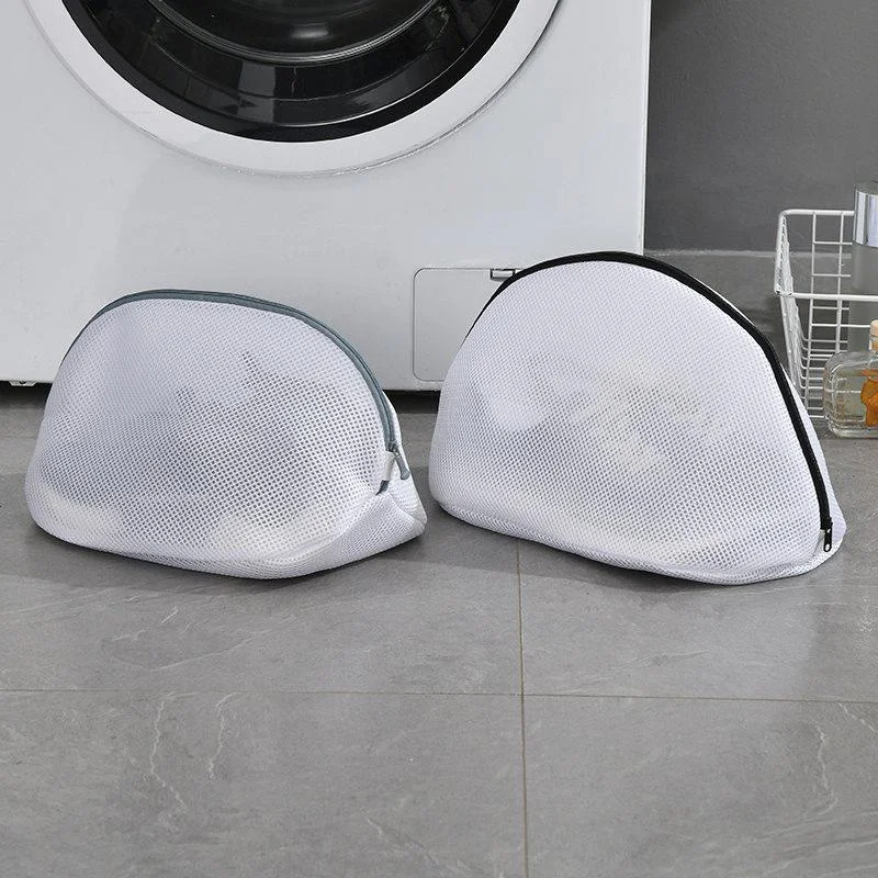 1PCS Mesh Laundry Bag Zips Shoe Washing Bag