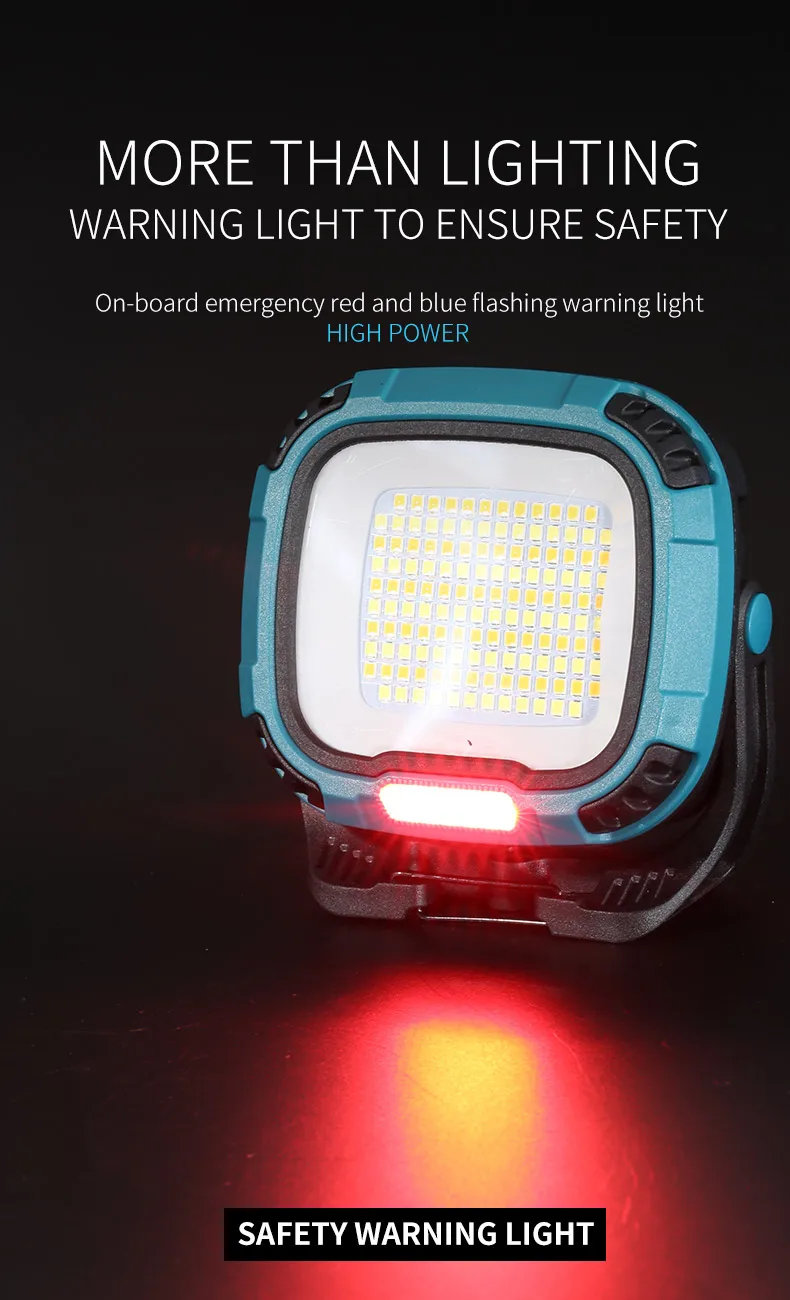 Strong Light COB Flashlight USB Rechargeable Torch Portable Outdoor Power Bank Camping Fishing Emergency Work Lamp With Hook