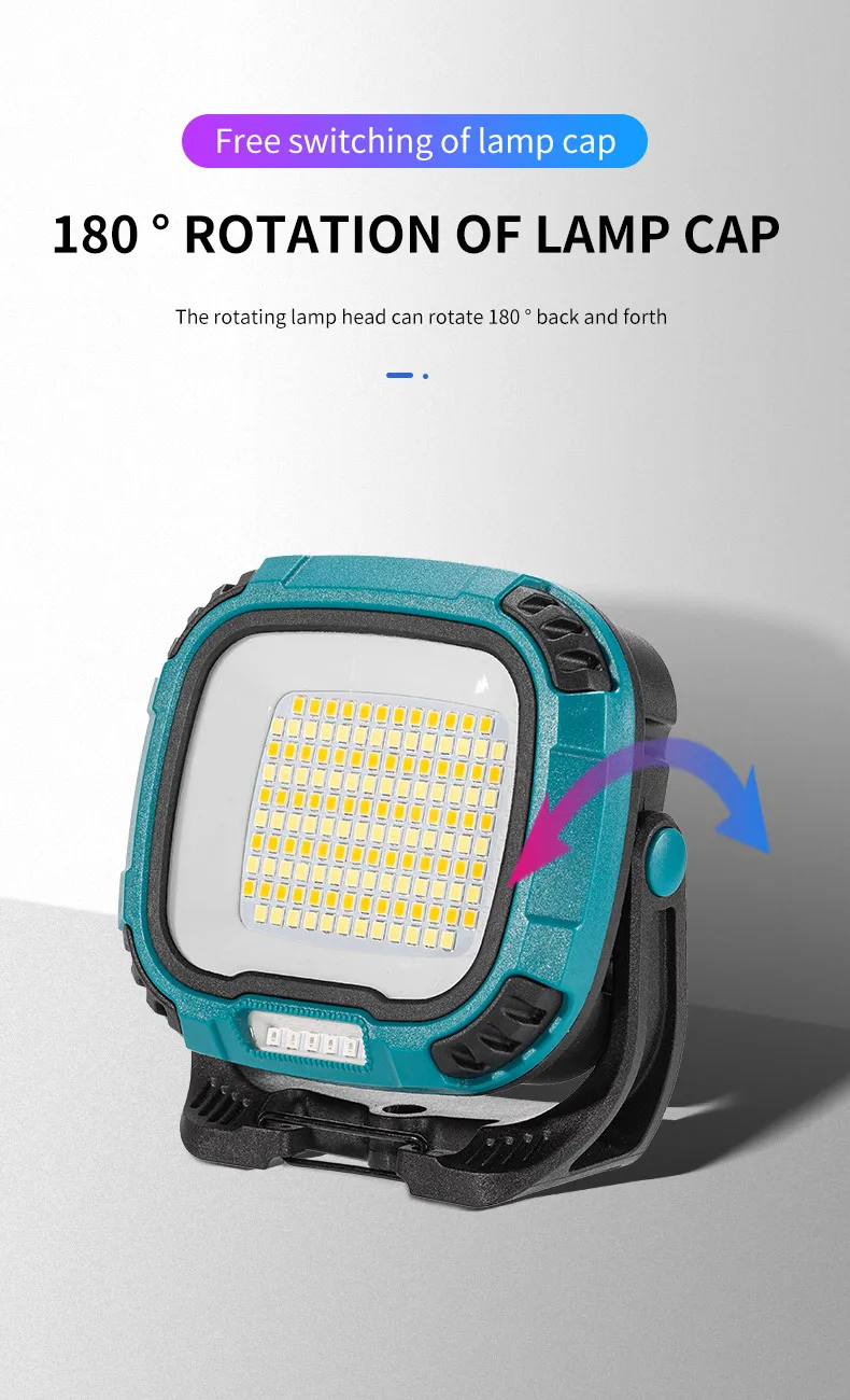 Strong Light COB Flashlight USB Rechargeable Torch Portable Outdoor Power Bank Camping Fishing Emergency Work Lamp With Hook