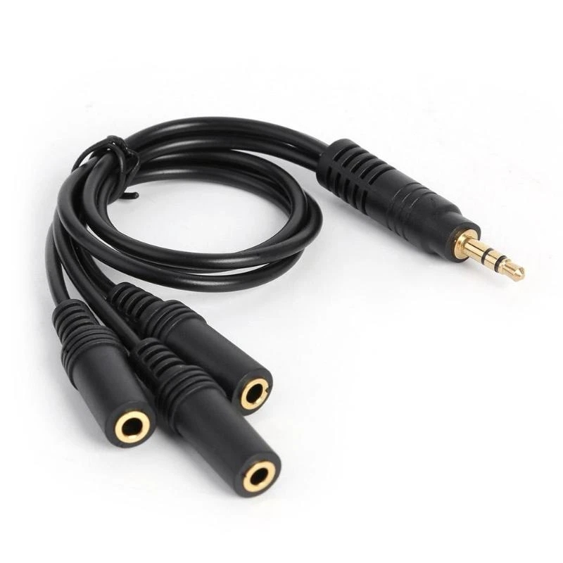1/8 3.5mm TRS Male To 2/3/4/5/6 Ports 3.5mm Female Jack Headphone Splitter Cable Stereo AUX Audio Adapter for PC MP3 TV Speaker
