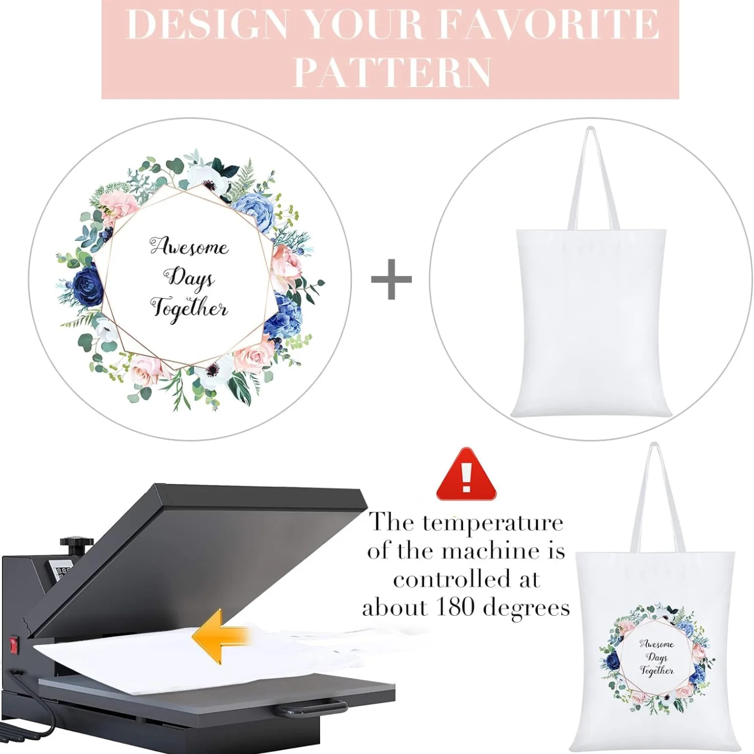6pcs Sublimation Blank Polyester Tote Bags White Beige -40x30cm for Valentine's Day, DIY Tie-Dye, Souvenirs, and Events