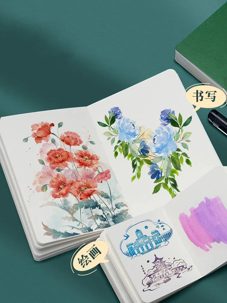 Drawing Book Watercolor Thick Paper Pocket Sketchbook Thickened Paper GSM 230g Painting Paper ,Work Relaxation, Art Supplies
