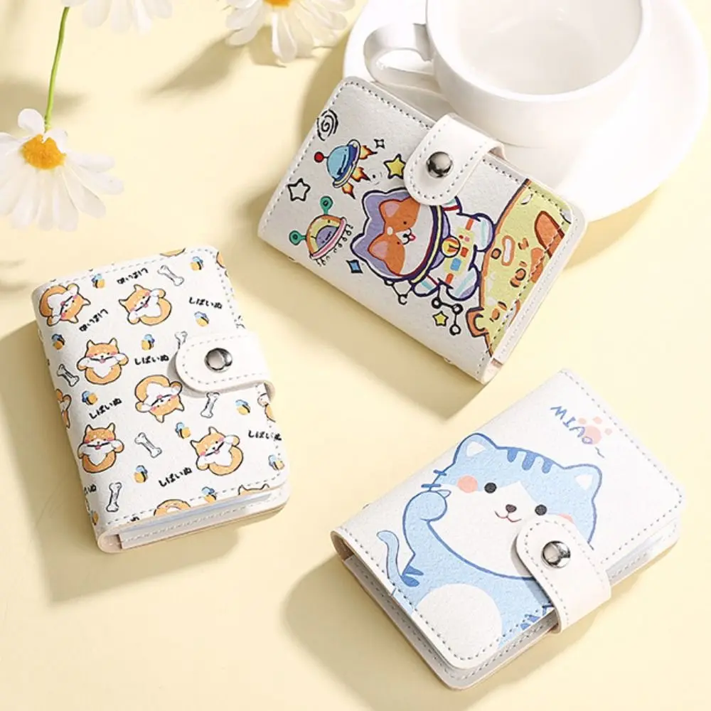 ID Cards Holders Anti Thief Cartoon Cat Bank Credit Bus Cards Cover Business Shield Card Holder Coin Pouch Wallets Bag Organizer