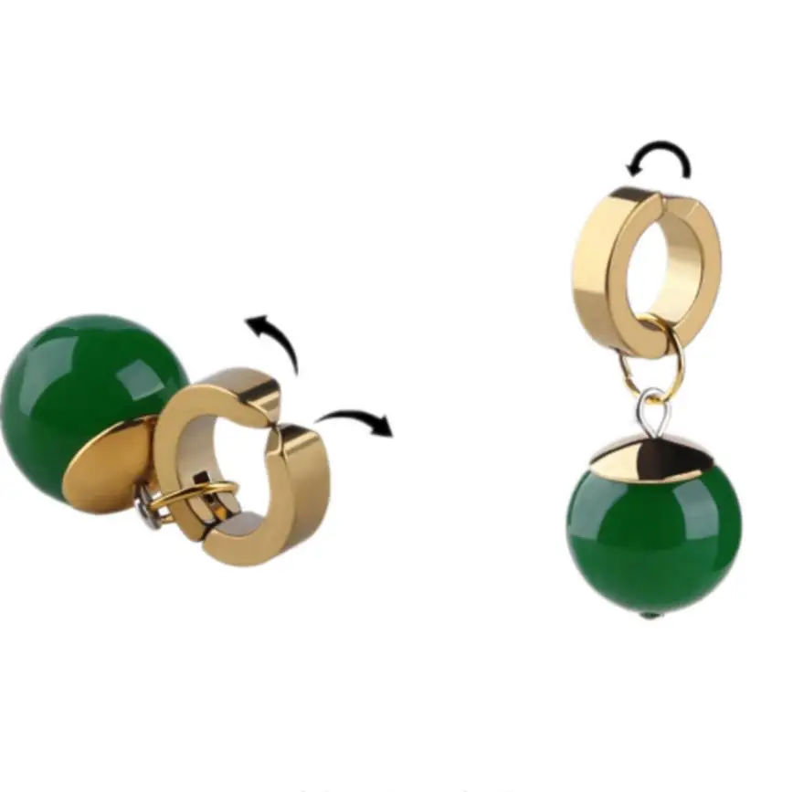 Anime Kakarotto Son Goku Vegeta Cosplay Zamasu Potara Earrings Ear Clips Stud Women Men Unisex Jewelry Accessories Pendant Props