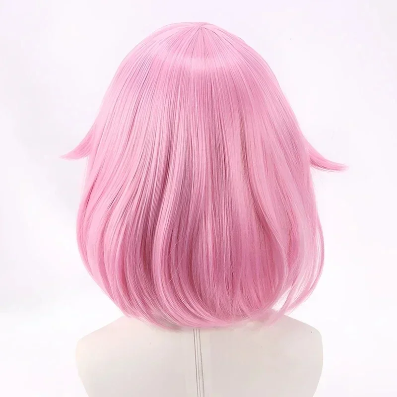 Ootori Emu Cosplay Wig Anime Project SEKAI COLORFUL STAGE! Emu Wig 34cm Short Pink Heat Resistant Synthetic Hair Wigs