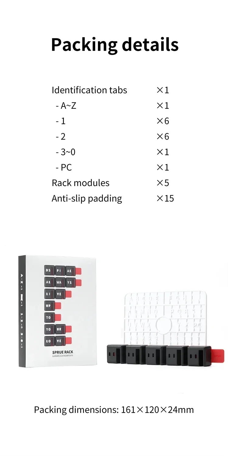 DSPIAE PT-SR Sprue Rack Spare Parts Stand For Gundam Model Making Parts Plate Storage Hobby Special Tools Accessory