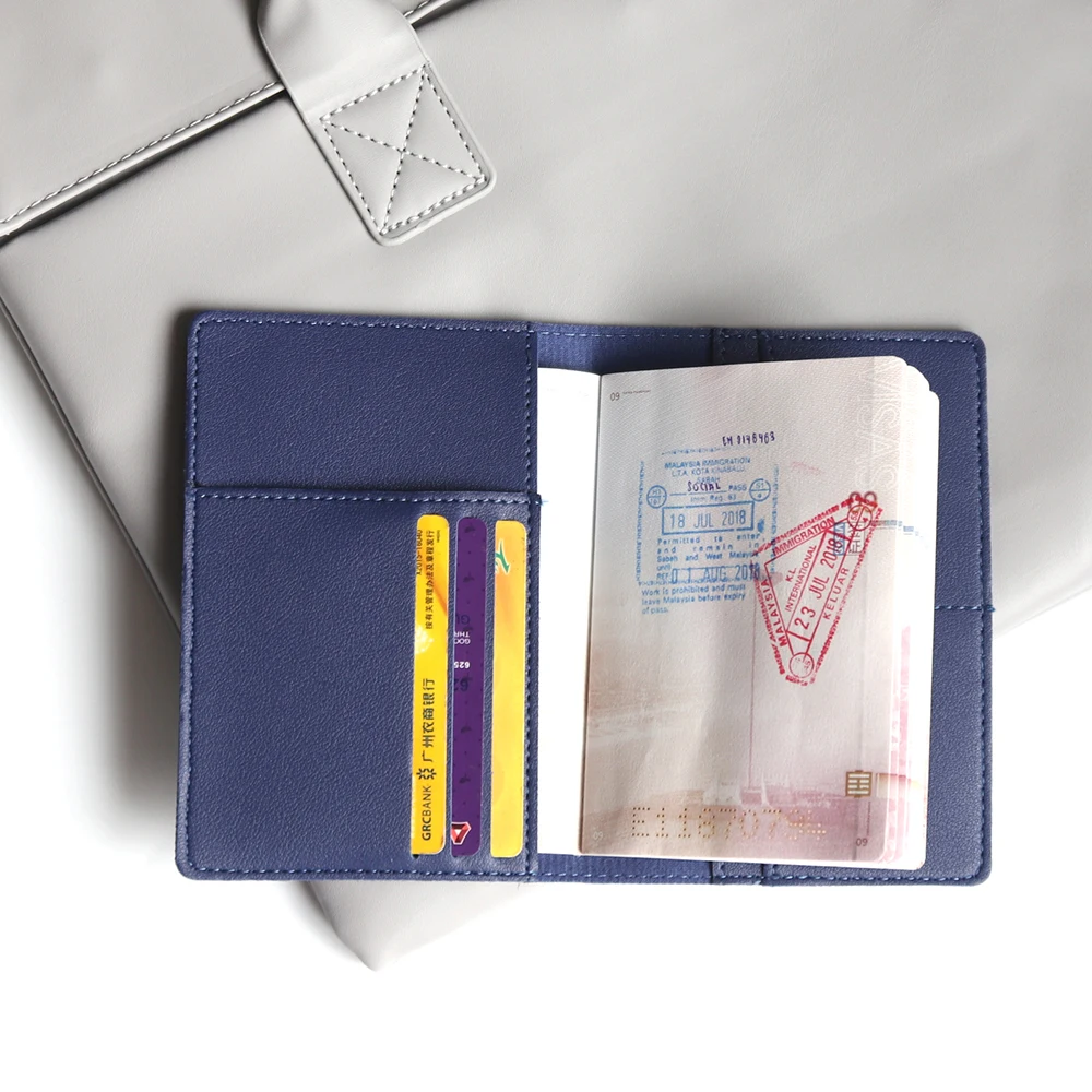 Custom Letter Travel Passport Case Fashion Female Passport Hoder Document Organzier Personalized Name DIY Gift Men Ticket Wallet