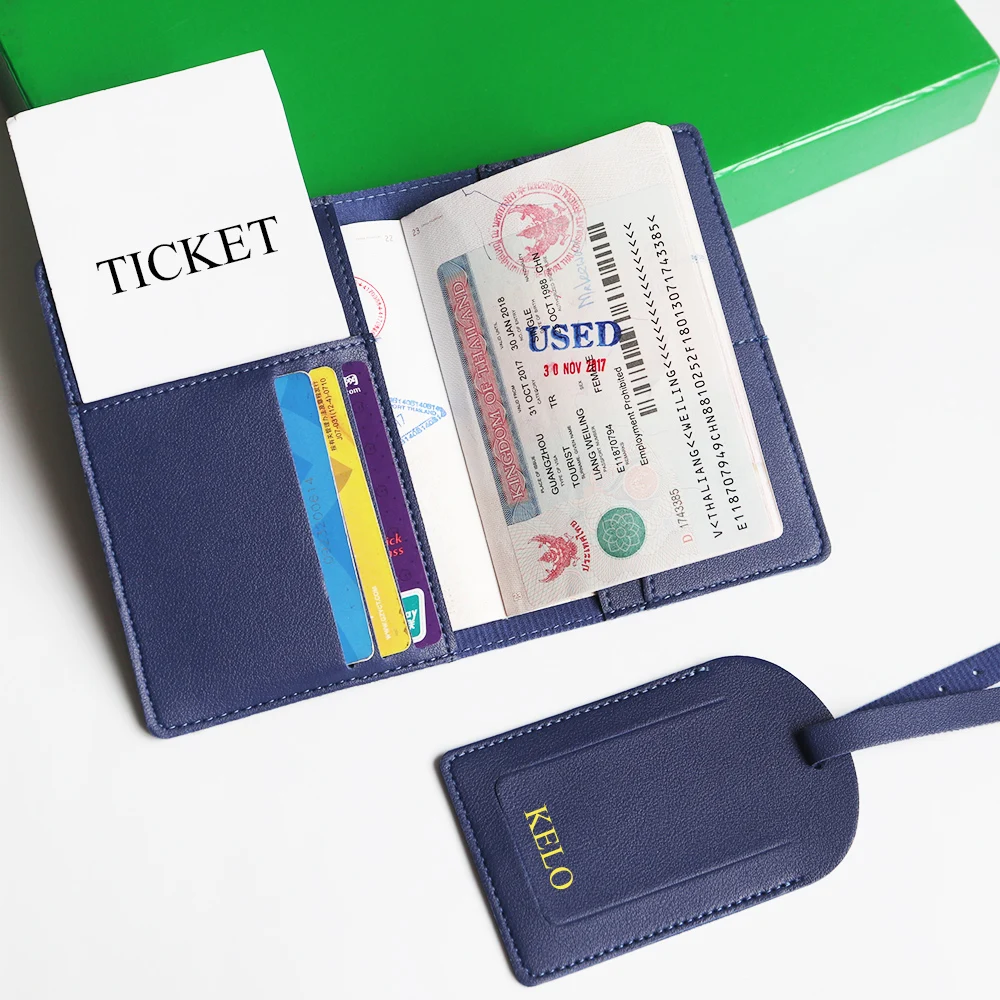 Custom Letter Travel Passport Case Fashion Female Passport Hoder Document Organzier Personalized Name DIY Gift Men Ticket Wallet