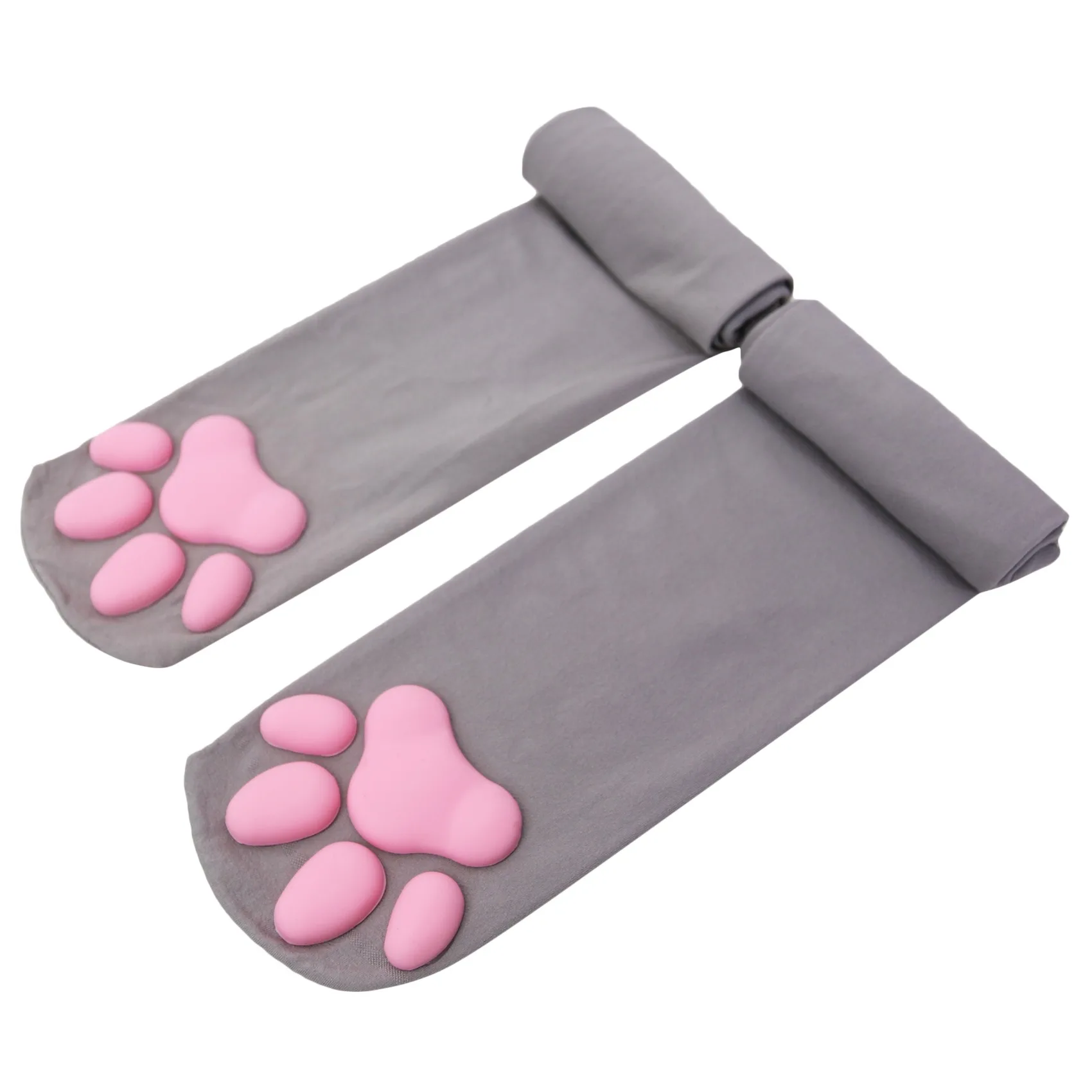 New Cat Paw Socks For Women Girls Kawaii 3D Cat Claw Toe Stocking Cute Gift Lolita Paw Pads Cosplay Cat Paw Pad Thigh High Socks