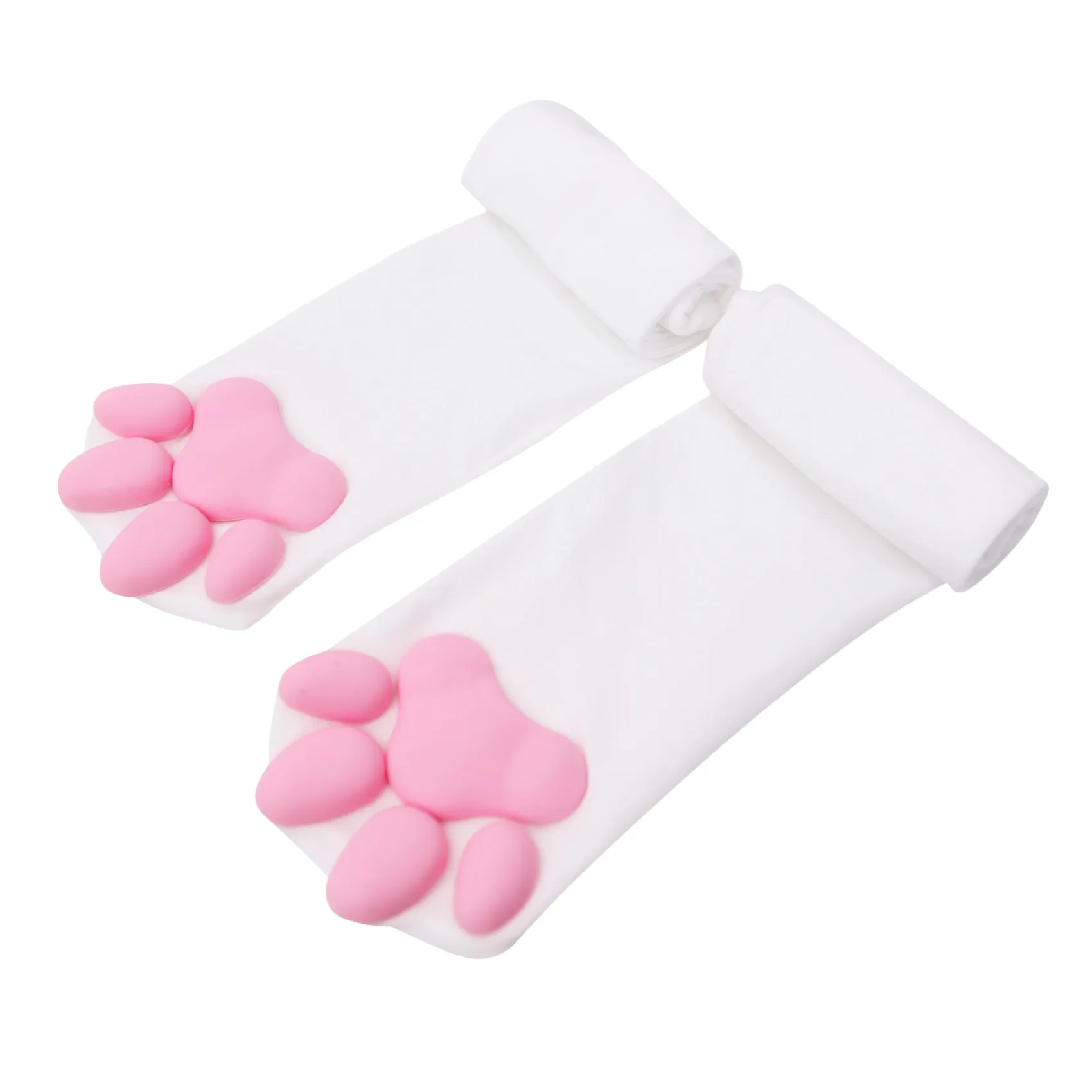New Cat Paw Socks For Women Girls Kawaii 3D Cat Claw Toe Stocking Cute Gift Lolita Paw Pads Cosplay Cat Paw Pad Thigh High Socks