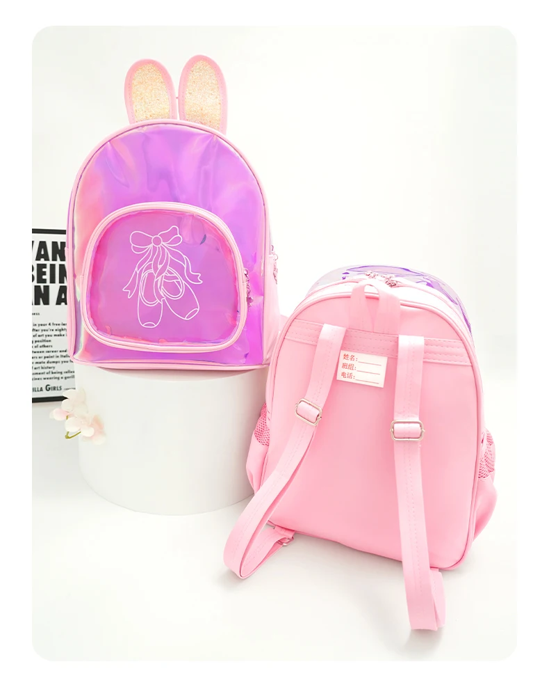 Ballet Bag for Girls Ballerina Dance Bag For Kids Pink Dancing Backpack Children Ballet Dance Bags Baby School Backpack